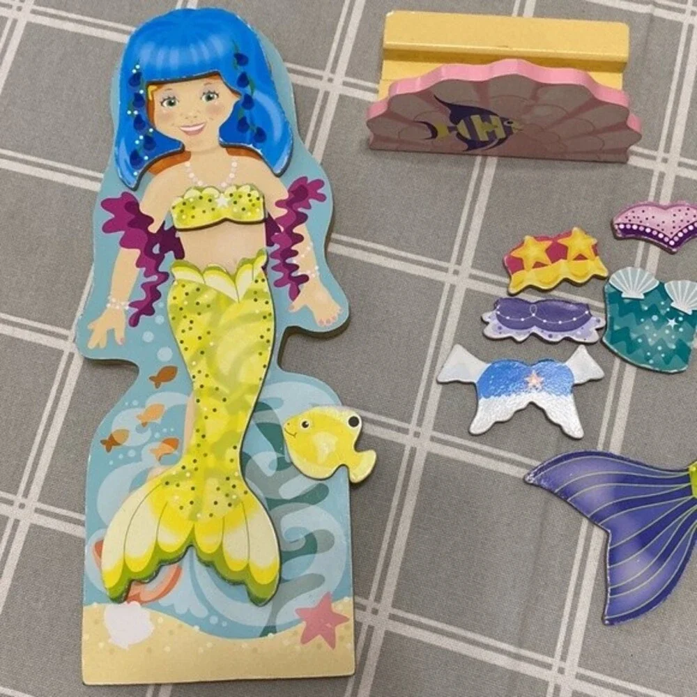 Magnetic Paper Doll Mermaid Tails Play Dress Up